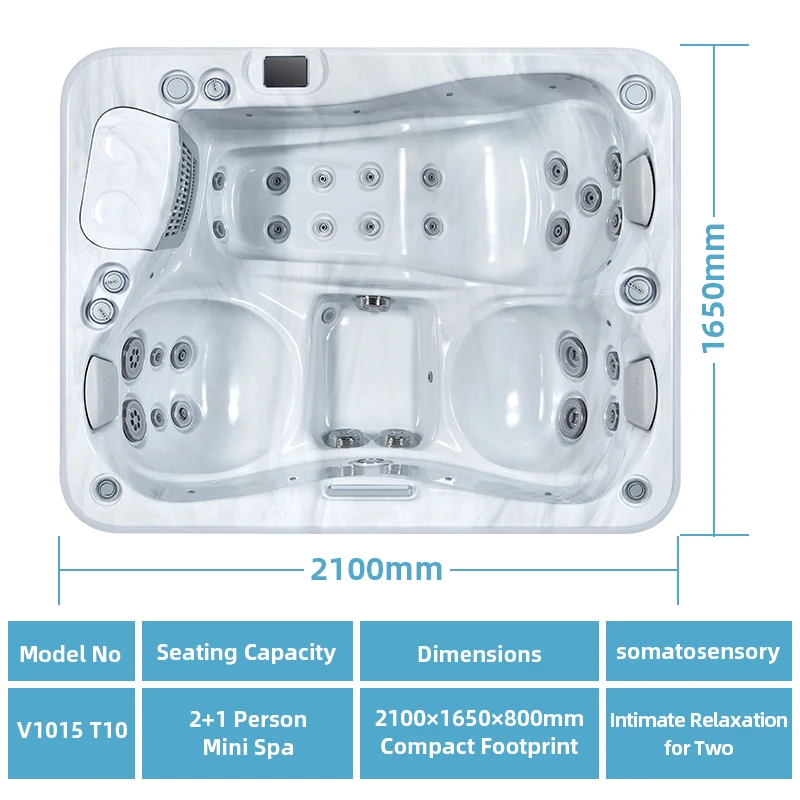 VIRLUX hot tub dimensions